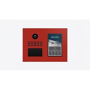 DoorBird D31TDH IP Video Intercom for Multi-Tenant Residential, Flame Red (RAL 3000)