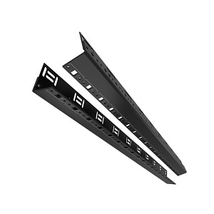 Middle Atlantic FWD-BGR-RR45 Forward BGR Forward Rack Rail, 45U RMS, Black E-Coat