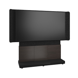 Middle Atlantic FM-DS-6675FS-DA3B Forum Free-Standing 66" (3-Bay) Display Stand for (1) 70-75" Display, Dark Finish