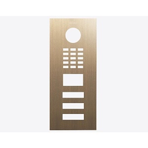 DoorBird D2103V Front Panel, Burnished Brass (BURNISH.BRASS)
