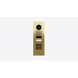 DoorBird D1101KV Flush-Mount IP Video Intercom, Keypad, Brass PVD