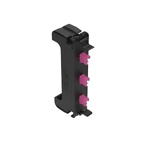 Belden FF4X03LD 3-Port FX ECX Frame Adapter, LC Duplex, Violet