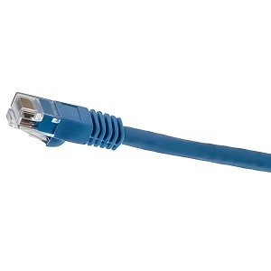 Hubbell NSC6B15 netSELECT 24/8 CAT6 Patch Cord, Slim, Snagless, PVC-CM, 15' Blue