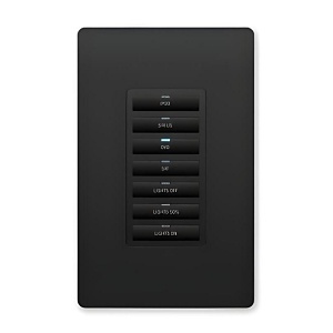 AMX FG5793-03-BL Metreau 7-Button Ethernet Keypad, Black