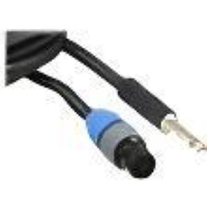 Pro Co Sound S12NQ-50 SpeakON to 1/4" TS Speaker Cable, 50', Black