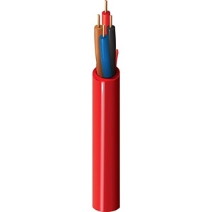 Belden 6322UL 002Z1000 18-4 Fire Alarm Cable, Plenum-FPLP, Solid Bare Copper Conductors with Flamarrest Insulation, 1000'