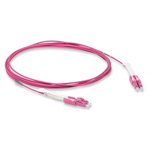 Belden FP4LULU02M2R6XA Fiber Optic Patch Cable, FXPC, OM4, Low-Density Uniboot Duplex, 2m