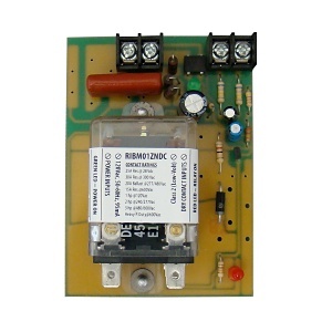 Functional Devices RIBM01ZNDC 4" Track Mount Relay, 30A, 120VAC, Class 2 Dry Contact Input, DPDT