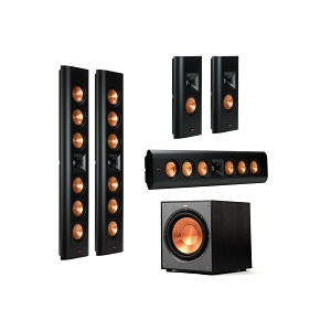 Klipsch KLP-RP-640D-BL Reference Premiere Designer Series On-Wall Speaker, 55Hz-25 kHz, 75W / 300W, 8Ohm, Black