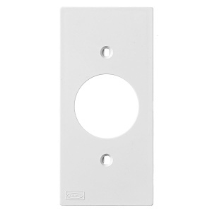 Hubbell KP7W Ceiling Mount Wall Mount Plate, Faceplate Keypad SER1-G1.40", White