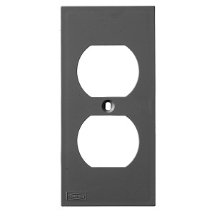 Hubbell KP8BK Ceiling Mount Wall Mount Plate, Black