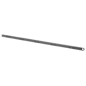 Hubbell PT206208BK Plugtrak Power Strip, 6-Outlet, 20A, 2-Circuit, 9-D, 6-Long, Black