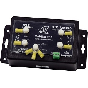 image of dk-120srd;ditek dtk-120srd 120vac surge protective device with dry contacts