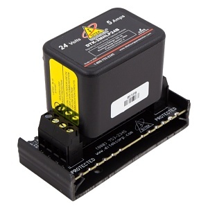 image of dk-2mhlp24bw;ditek dtk-2mhlp24bwb data and signaling circuit surge protector with snap-track base for two 24v circuits
