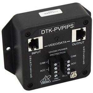 image of dk-pvpips;ditek dtk-pvpips ip/poe data and 12/24v power surge protector