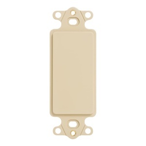 ICC IC630DIBIV Decorator Blank Insert for Unused Openings, Decora Style, Ivory