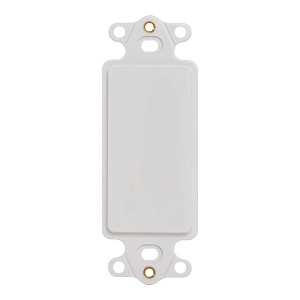 ICC IC630DIBWH Decorator Blank Insert for Unused Openings, Decora Style, White