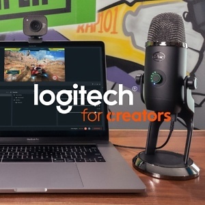 Logitech 988-000585 Yeti GX Dynamic Mic and Compass Boom Arm Bundle
