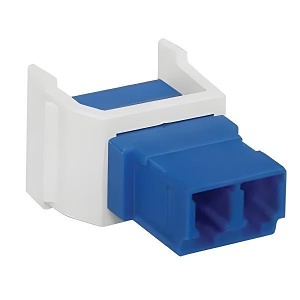 Hubbell SFLCSEVW Keystone Snap Fit, Snap-Fit, LC Duplex, Zircon Sleeves