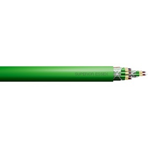 Superior Essex F404-144U13-5991 Fiber Optic Cable, 144 Fiber OFNPSMF A1, Green