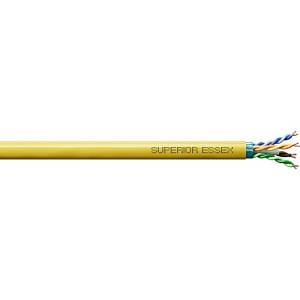 Superior Essex 6B-246-6B CAT6a 23/4 10Gain CMP Cable, 1000' (304.8m) BrakeBox, Yellow