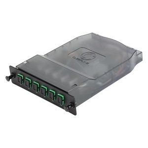 Cleerline CTG-SHDSC06-SMA HD Splice Cassette, 6-Fiber, Simplex, SC/APC, 9 µm OS2, 1 m Pigtails (Replaces SHDSC06-SM-APC)