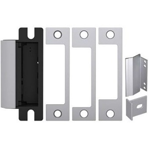 HES 1006CAS 1006 Series Complete Electric Strike for Deadbolt Locks, includes Faceplates (N, ND, NM), Satin Stainless Steel