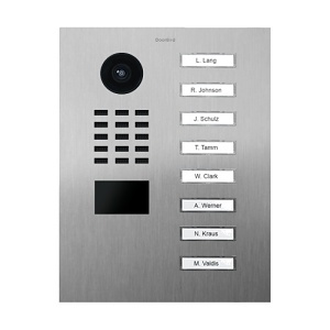 DoorBird 429618439 D2108V IP Video Intercom, 8-Call Button, Flush Mount, Brushed Stainless Steel V4A