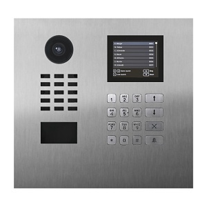 DoorBird 429651306 D21DKH IP Video Intercom Station, Flush Mount, Brushed Stainless Steel