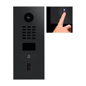 DoorBird 429654949 D2101FV Fingerprint 50 IP Video Intercom, Surface-Mount, Graphite Black