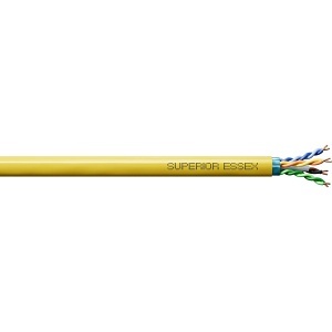 Superior Essex 6A-272-6A CAT6A Network Cable, 1000' Reel, Yellow
