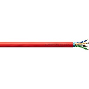 Superior Essex 6A-272-9B CAT6A Network Cable, 1000', Red