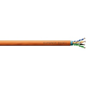 Superior Essex 6B-246-DB CAT6a 23/4 Solid BC Plenum Cable, CMP, 1000' Reel in Box, Orange