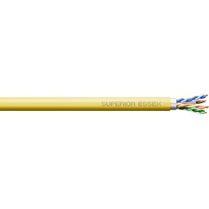 Superior Essex 6T-272-6B CAT6+ 23/4 CMP Cable, F/UTP, 1000' (304.8m) Plywood Reel, Yellow