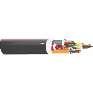 West Penn AQCOSDPBK1000 14-Conductor Indoor / Outdoor OSDP Access Control Cable, CM Rated, 1000'