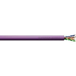 Superior Essex 52-200-78 Cobra Category 5e+ Network Cable, 4x24, CMP-Plenum Rate, Purple, Reel-in-a-Box, 1000'