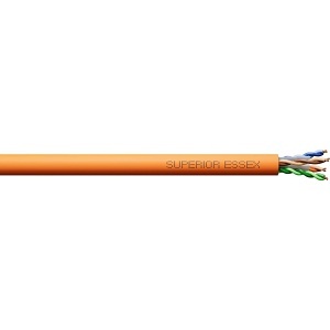 Superior Essex 66-246-DB CAT6+ 23/4 DataGain CMP Cable, 1000' (304.8m) BrakeBox, Orange