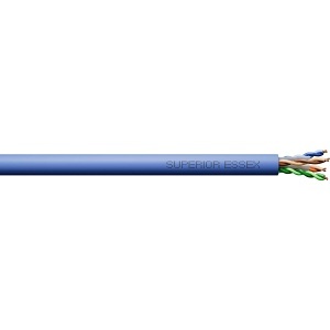 Superior Essex 66-273-2A CAT6 Network Cable, 4X23 DataGain CAT6+ CMR, 2.5km, Blue