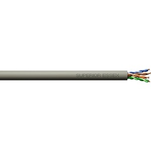 Superior Essex 77-272-3B CAT6 Network Cable, 4X23 C6CMP GY 1KFRL