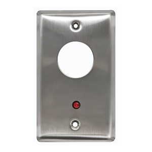 Camden CM-1280-7012 CM-1200 Series Key Switch, DPDT Momentary, Red 12V LED Mounted on Faceplate