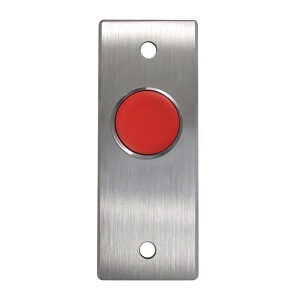 Camden CM-7100R CM-7100 Series Vandal Resistant Push Button, Recessed, Spring Return, NO, Momentary, Red Button