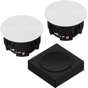Sonos SONOS-IN-CLG-SET 6" Pair In-Ceiling Speaker and Amplifier Set, White