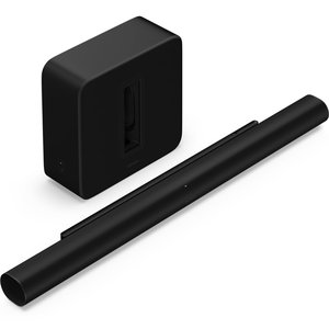 Sonos SONOS-PENT-ARCU-B Soundbar and Subwoofer Set, Black