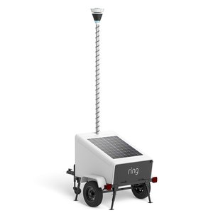 Ring Mobile Security Tower, Plug-in with Ring Elite 360 Camera, Retinal 4K, and AI-Powered Deterrents, 12' Mast (B0G2TKFQNJ)
