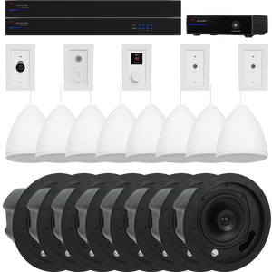 Episode EA-COM-EBMS-BND-M-WH Business Music Solution Commercial Audio Bundle, Medium, White