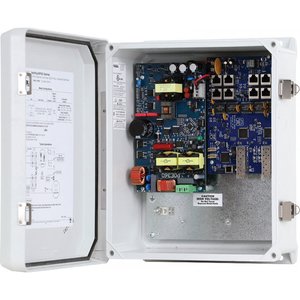 Altronix NETWAYSP8WP3 Dual Fiber Optic SFP 1G Link with 8-Port Network Managed PoE+ Switch and 320W Power Supply / Charger Mounted in NEMA4/4X, Outdoor Enclosure