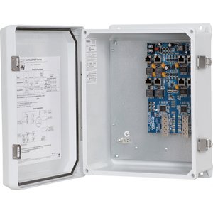 Altronix NetWaySP8BTWPXN 8-Port Managed Hardened 4PPoE (802.3bt) Switch, External 48-55V Power Supply Required, IP66 Outdoor Enclosure