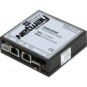 Altronix NETWAYSP2BT 2-Port Ethernet to Fiber Hardened with Single 1G Fiber Optic SFP and Dual Ports 10/100/1000, 90W