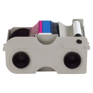 HID FARGO 045031 YMCKOK Ribbon Cartridge with Cleaning Roller, 250 Prints