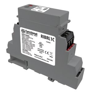 Functional Devices RIBRL1C DIN Mount Relay, SPDT with 10-30VAC/DC Coil, 10A